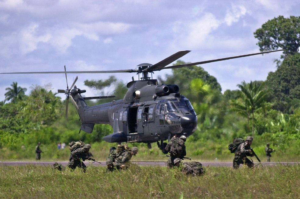 Brazil's military exercises in the Amazon region. Photo: AP Photo.